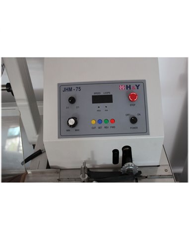 Echipament profesional automat pentru taierea inelelor metalice in bobina cu pas de legare 3:1 si 2:1, UNITEC JHM75