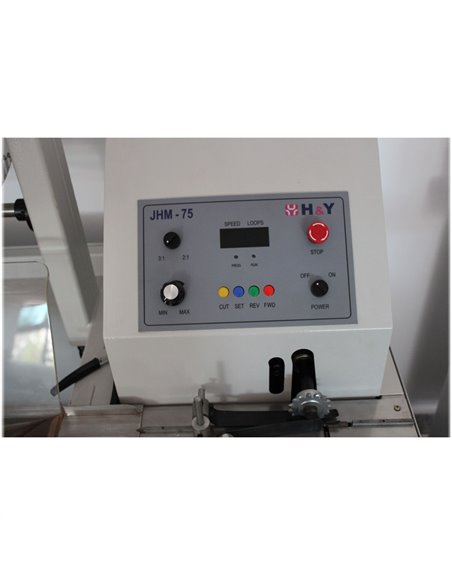 Echipament profesional automat pentru taierea inelelor metalice in bobina cu pas de legare 3:1 si 2:1, UNITEC JHM75