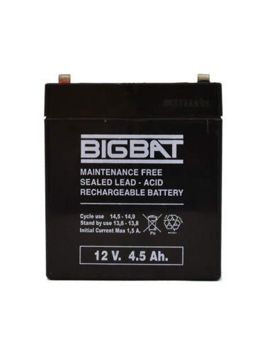 Acumulator BIG BAT 12V, 4.5 AH BB12V4.5,BB12V4.5