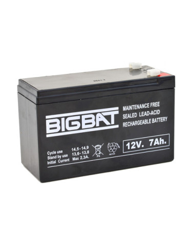 Acumulator BIG BAT 12V, 7 AH BB12V7,BB12V7