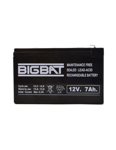 Acumulator BIG BAT 12V, 7 AH BB12V7,BB12V7