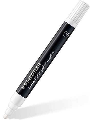 Marker STAEDTLER Lumocolor cu vopsea acrilica 6 culori/SET, ST-349-C6