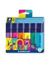 Textmarker STAEDTLER clasic, varf tesit 5 mm, 6 buc./SET, ST-364-C6-HA