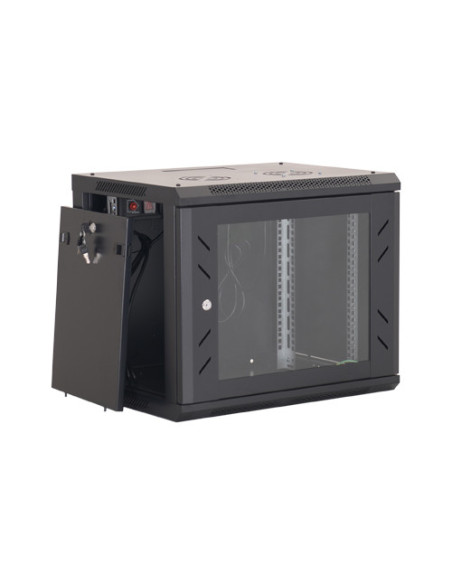 Rack perete 12U 19' 600x450, negru - ASYTECH Networking