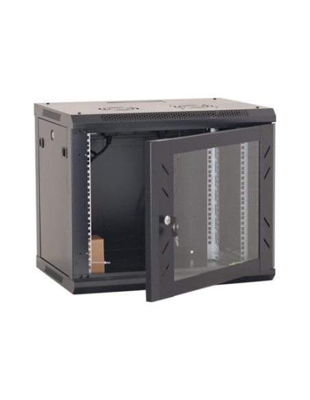Rack perete 12U 19' 600x450, negru - ASYTECH Networking