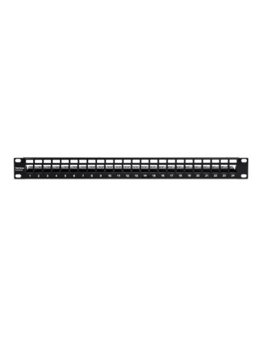 Patch Panel ecranat 24 porturi blank keystone 1U - TRENDnet