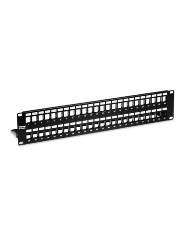 Patch Panel ecranat 48 porturi blank keystone 2U - TRENDnet