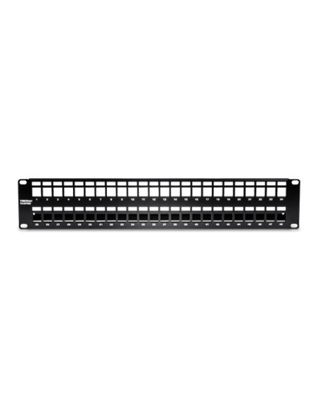 Patch Panel ecranat 48 porturi blank keystone 2U - TRENDnet