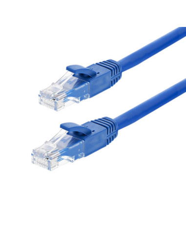 Patch cord Gigabit UTP cat6, LSZH, 0.50m, albastru - ASYTECH