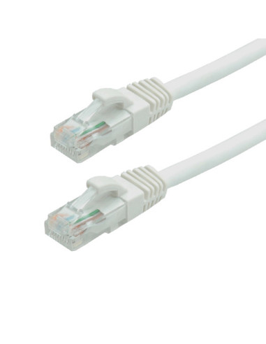 Patch cord Gigabit UTP cat6, LSZH, 0.25m, alb - ASYTECH