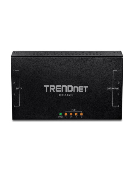 Injector Gigabit 4 x PoE+, putere 65W - TRENDnet