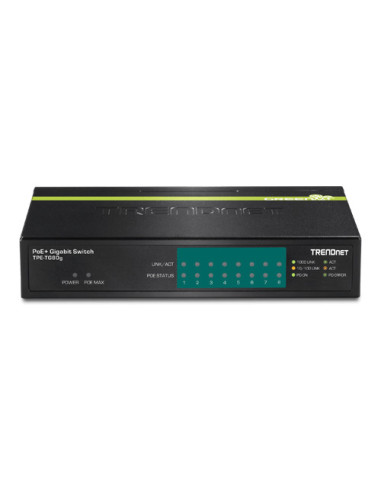 Switch 8 porturi Gigabit PoE/PoE+ 123W - TRENDnet