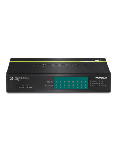 Switch 8 porturi Gigabit PoE/PoE+ 123W - TRENDnet