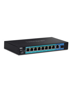 Switch 8 porturi Gigabit PoE+ 58W, 1 port Gigabit, 1 port SFP -