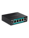 Switch 4 porturi Fast Ethernet Long Range 250m PoE+ 60W, 1 port