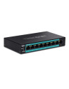 Switch 8 porturi Fast Ethernet Long Range 250m PoE+ 60W, 1 port