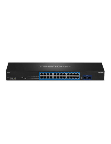 Switch 24 porturi Gigabit, 2 porturi SFP+ 10G - TRENDnet