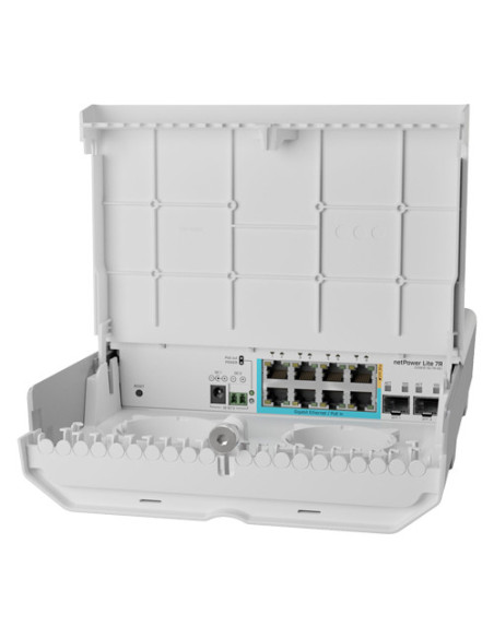 Smart Switch outdoor, 8 x Gigabit (7 PoE in), 2 x SFP+ 10Gbps -
