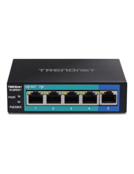 Switch 5 porturi Gigabit PoE+ 35W - TRENDnet TE-GP051,TE-GP051