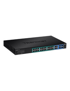 Switch 28 porturi Gigabit Web Smart, 24 x PoE+, 4 x Gigabit/SFP