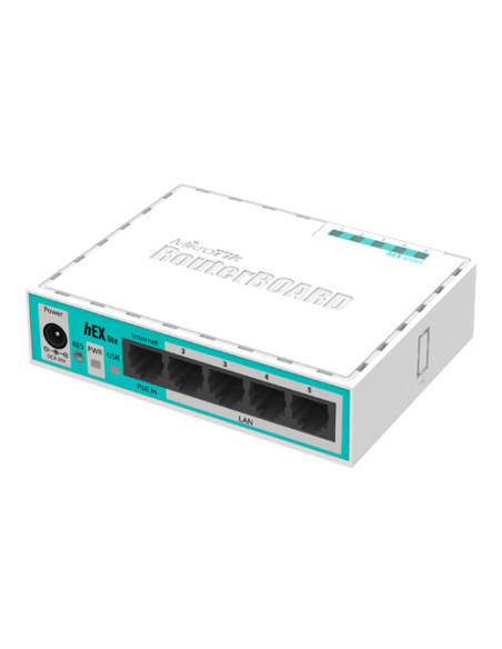 Router hEX Lite, 5 x Fast Ethernet, RouterOS L4 - Mikrotik