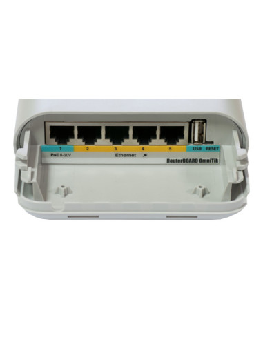 OmniTIK 5 PoE, 2 antene 7.5dBi 5GHz, 802.11an, 5 x LAN (4 x
