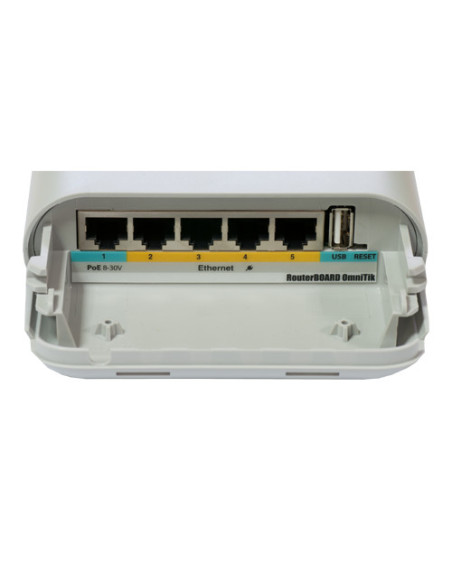 OmniTIK 5 PoE, 2 antene 7.5dBi 5GHz, 802.11an, 5 x LAN (4 x