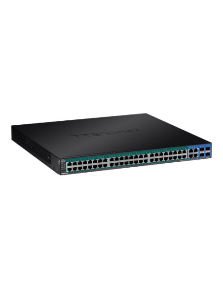 Switch 52 porturi Gigabit Web Smart, 48 x PoE+, 4 x Gigabit/SFP