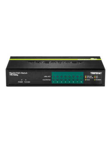 Switch 8 porturi Gigabit PoE/PoE+ 61W - TRENDnet