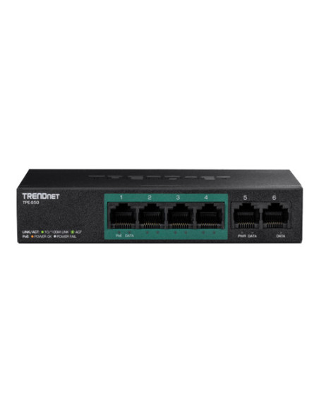 Switch 6 porturi Fast Ethernet PoE+ 60W - TRENDnet