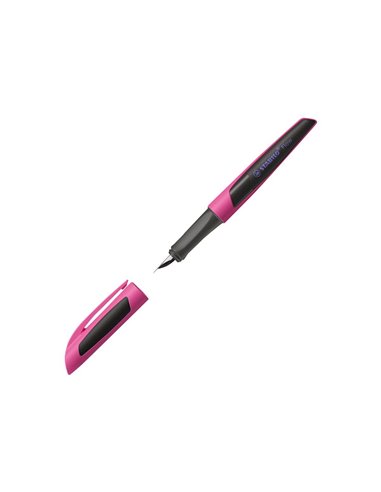 5071/2-41,Stilou STABILO, penita tip M, 0.5 mm, roz cu negru