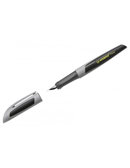 5073/9-41,Stilou STABILO, penita tip M, 0.5 mm, gri deschis cu negru
