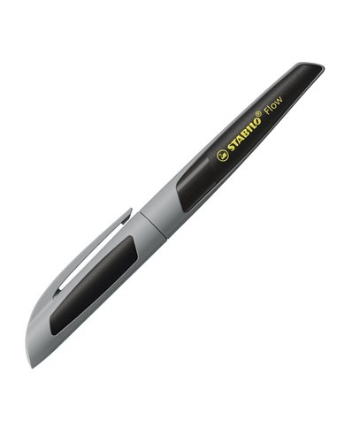 5073/9-41,Stilou STABILO, penita tip M, 0.5 mm, gri deschis cu negru
