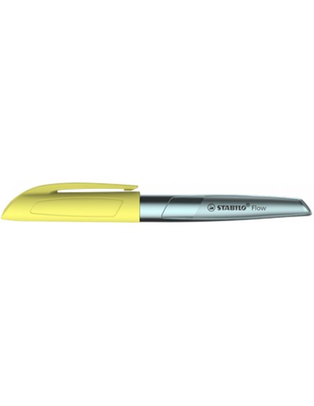 5072/5-41,Stilou STABILO, penita tip M, 0.5 mm, verde metalizat cu galben
