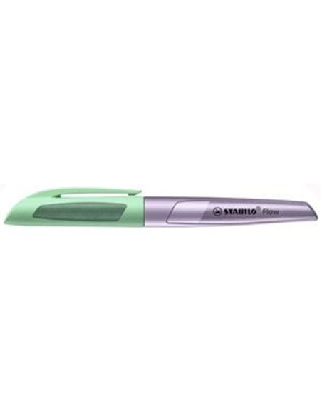 5072/6-41,Stilou STABILO, penita tip M, 0.5 mm, violet metalizat cu verde