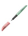 5072/4-41,Stilou STABILO, penita tip M, 0.5 mm, verde metalizat cu roz