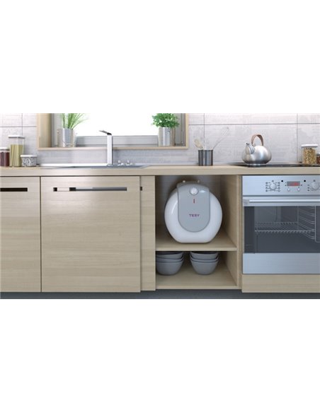 Boiler electric Tesy Compact Line TESY GCA1515L52RC, putere 1500 W, capacitate 15 L, termostat reglabil Boiler electric Tesy Compact Line TESY GCA1515L52RC, putere 1500 W, capacitate 15 L, termostat reglabil