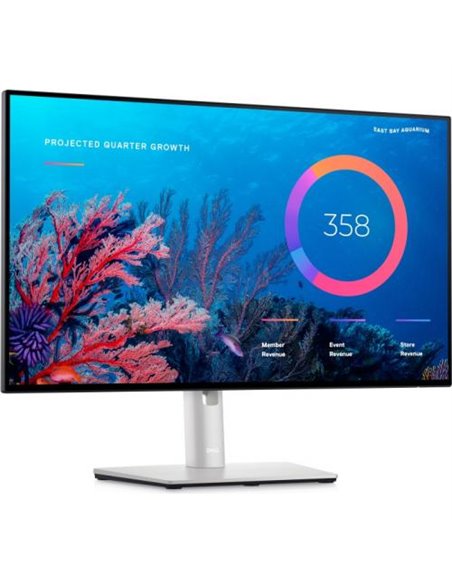 Monitor LED DELL UltraSharp U2422HE, 24inch, 1920x1080, 5ms GTG, Argintiu