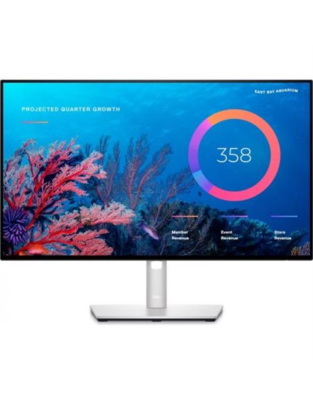 Monitor LED DELL UltraSharp U2422HE, 24inch, 1920x1080, 5ms GTG, Argintiu
