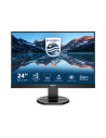 Monitor  PHILIPS 24.1 inch, home, office, IPS, Full HD (1920 x 1080), Wide, 300 cd mp, 4 ms, Negru