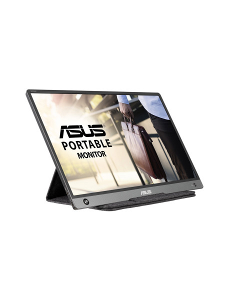 MONITOR Asus 15.6 inch, portabil, IPS, Full HD (1920 x 1080), Wide, 250 cd mp, 5ms, micro HDMI, "MB16AH" (include TV 6.00lei)