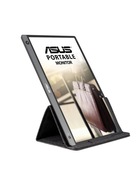 MONITOR Asus 15.6 inch, portabil, IPS, Full HD (1920 x 1080), Wide, 250 cd mp, 5ms, micro HDMI, "MB16AH" (include TV 6.00lei)