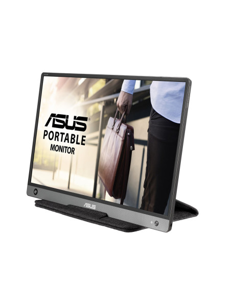 MONITOR Asus 15.6 inch, portabil, IPS, Full HD (1920 x 1080), Wide, 250 cd mp, 5ms, micro HDMI, "MB16AH" (include TV 6.00lei)
