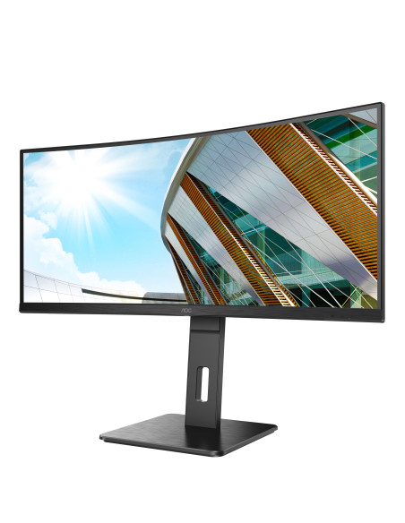 MONITOR  AOC - gaming 34 inch, Gaming, VA, UWQHD (3440 x 1440), Wide | curbat, 300 cd mp, 1 ms, HDMI | DisplayPort, "CU34P2A" (i