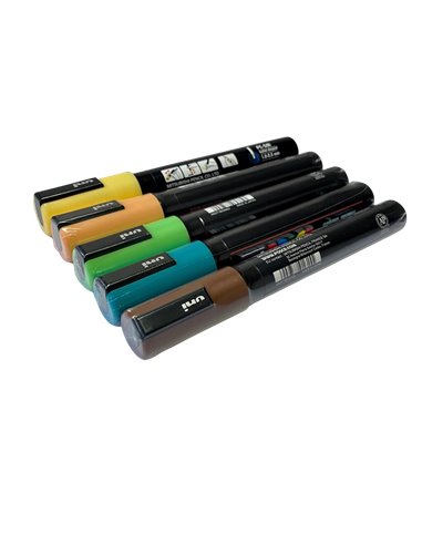 Set 5 Markere UNI POSCA PC-5M, 1.8-2.5 mm, POS23-PC5M