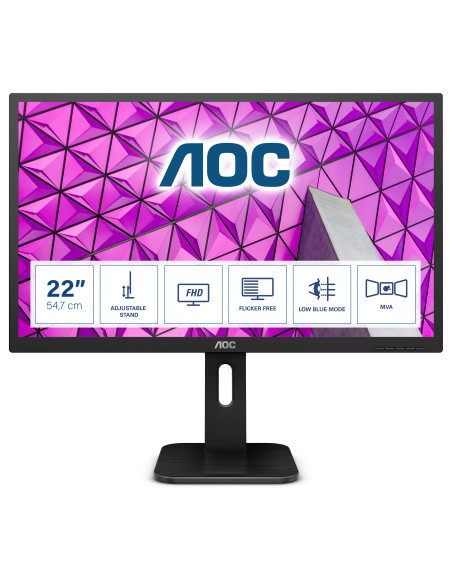 Monitor 21.5 AOC 22P1 FHD 1920*1080 60 Hz WLED VA 16 9 5 ms 250cd mp 3000 1  50M 1 178 178