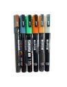 Set 6 Markere UNI POSCA PC-3M, 0.9-1.3 mm, POS25-PC3M
