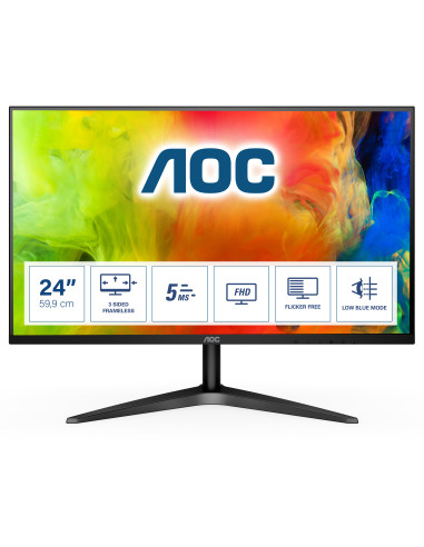 Monitor 21.5" AOC E2270SWDN, FHD 1920*1080, TN, 16 9, WLED, 5 ms, 200cd m2, 90 65, 20M 1  700 1, VGA, DVI, VESA, Negru