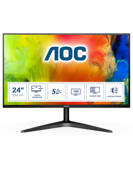 Monitor 21.5" AOC E2270SWDN, FHD 1920*1080, TN, 16 9, WLED, 5 ms, 200cd m2, 90 65, 20M 1  700 1, VGA, DVI, VESA, Negru