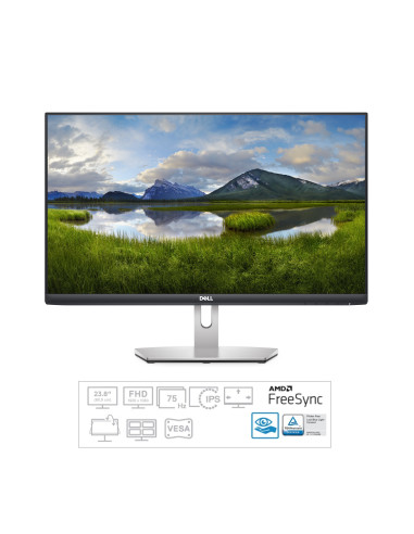 Monitor Dell 23.8'' S2421HN, 60.45 cm, LED, IPS, FHD, 1920 x 1080 at 75Hz, 16 9